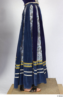 Photos Woman in Historical Dress 127 18th century blue skirt…